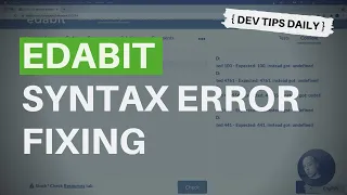 DevTips Daily Edabit JavaScript coding challenge - Fixing Syntax errors