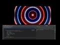 Live coding a shader on a LED Panel quick version