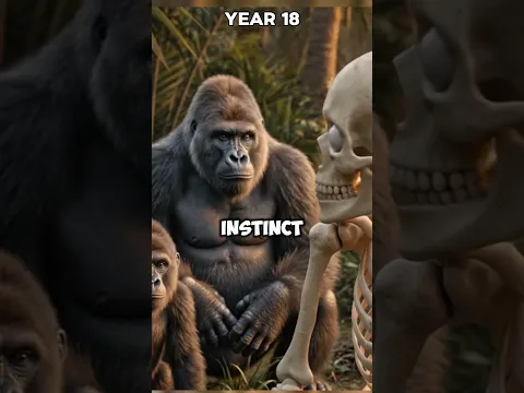 What if you were raised by Gorrilas? #skeletonshorts #fyp #shorts #viral #viralshorts