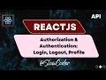 ReactJS Authorization Authentication Login Logout Profile Token Storage Bearer FakeAPI