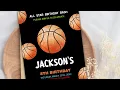 Basketball Birt ay Invitations How to Edit on Zazzle YouTube Etsy zazzle