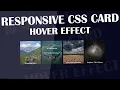 CSS Responsive Card Hover Effects Html5 CSS3