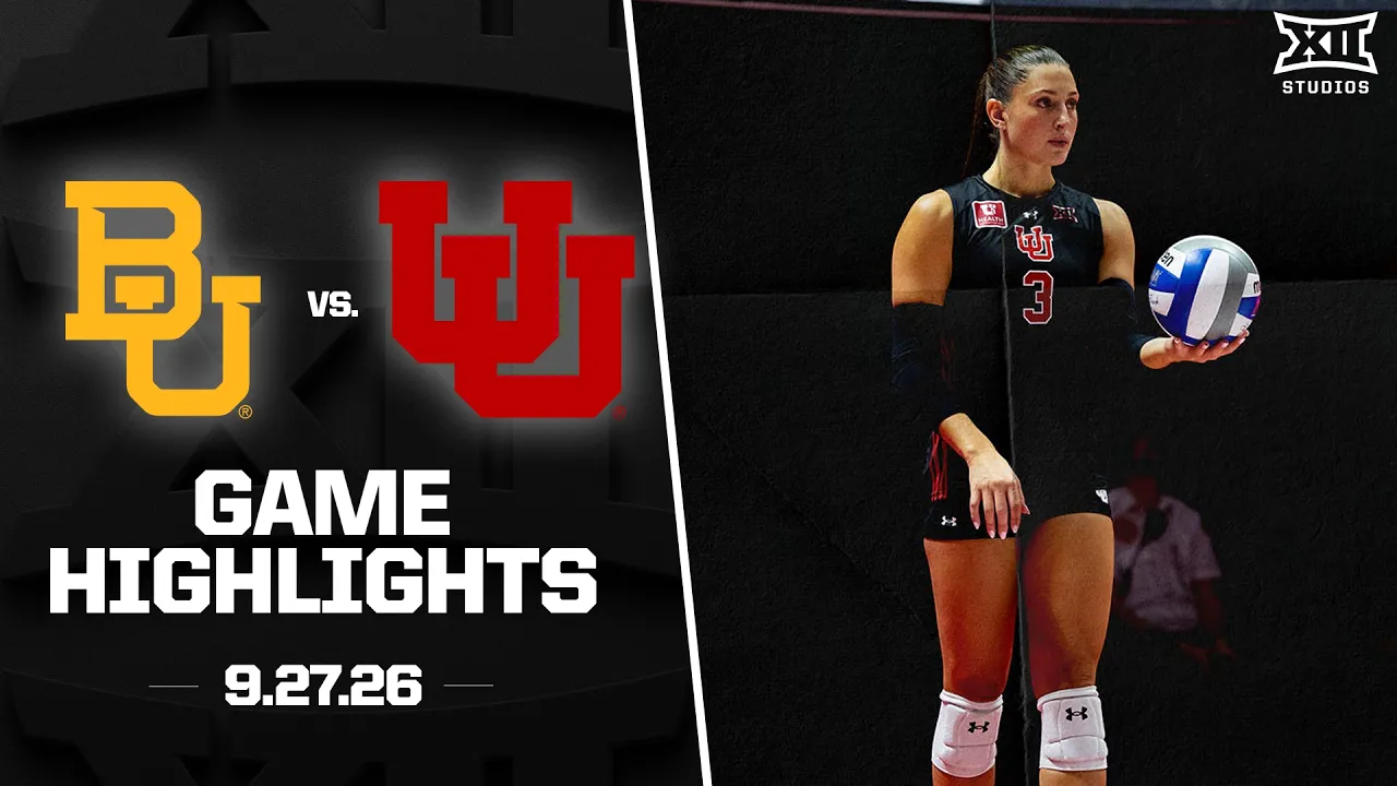 Baylor vs. Utah Highlights (9.27.26) | 2026 Big 12 Volleyball