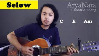 chord gampang selow wahyu by arya nara tutorial gitar untuk pemula