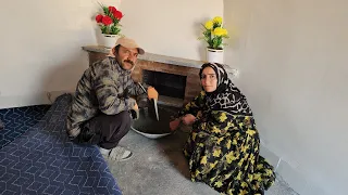 Preparing the fireplace for winter what changes did Ahmad make to the stone house this time