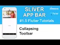 FLUTTER Tutorial - SLIVER APP BAR Collapsing Toolbar