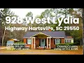 House Tour 928 West Lydia Highway 3 BR Country Home on 2 4 Acres in Hartsville SC