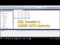 SQL Dersleri 4 INSERT INTO Komutu