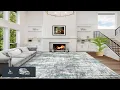 8x10 Area Rugs Washable Rug Large Modern Abstract Living Room Rug Soft