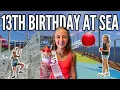 Turning 13 on the World’s BIGGEST Cruise Ship! Hallie’s ULTIMATE 13th Birthday Celebration Vlog
