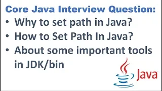 to Set Path in Java About some important tools in Java Online Training