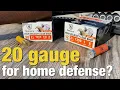 Use a 20 gauge for home defense over a 12 gauge