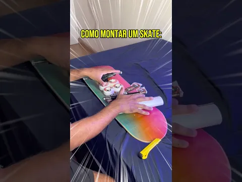 Como montar um skate! 🔥 #skate #humor #skateboard #skateboarding