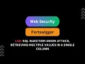 Lab SQL injection UNION attack retrieving multiple values in a single column