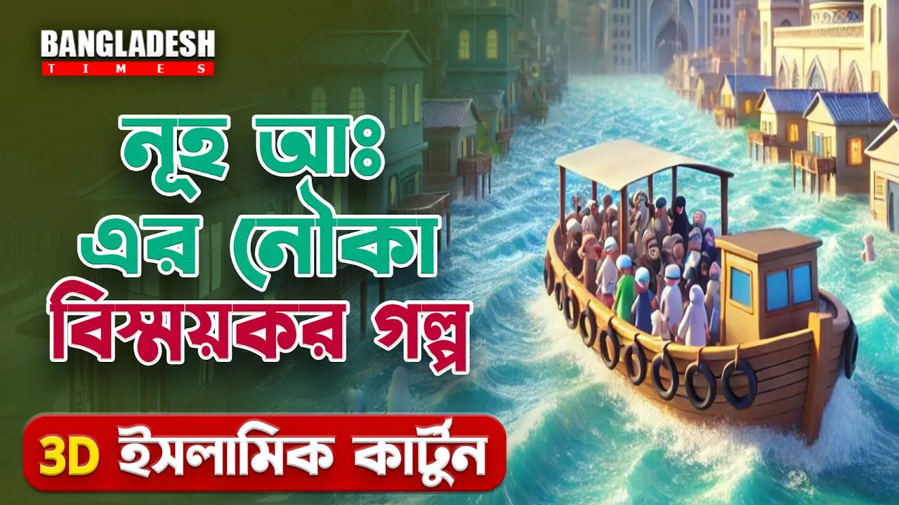 হযরত নূহ আঃ এর নৌকার ঘটনা | প্রতিদিনের ইসলামিক কার্টুন