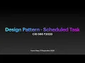 Scheduled Task Design Pattern