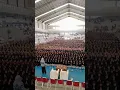 Saman MTSN 13A perform latihan gabungan 1800 penari ratoh jaroe pelajar 15okt23 di GOR Gondrong