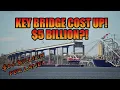 Key Bridge Replacement Cost Estimate now 5 billion dollars American! Dont' expect opening until 2030