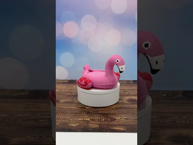 Flamingo Inflatable Wireless charging dock video thumbnail