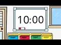 Classroom 10 Minute Rotation Timer 2 Minute Clean Up Timer
