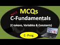 MCQs on C Fundamentals part2 C tokens variables and constants MCQs