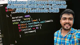 Maximum Difference Between Adjacent Elements in a Circular Array Leetcode 3423 Brute is the Best