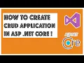 C - Complete crud operations Sql Server Entity Framework Core Asp net c