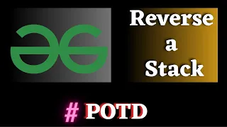 POTD gfg Reverse a Stack Recursively solution Puneet Kumar IIITD