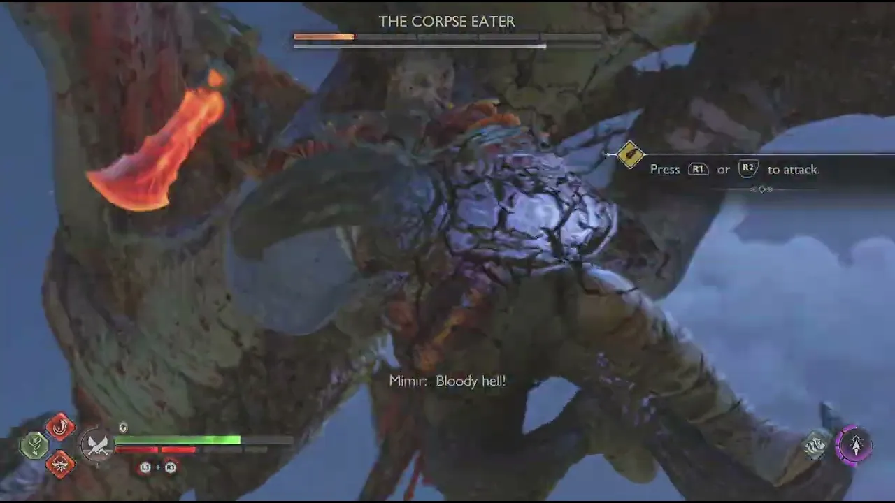 God of War Ragnarök - The Corpse Eater Boss Fight poster