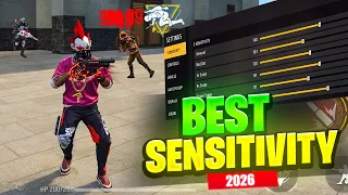 🔥 Free Fire Headshot Setting 2026 | Best Sensitivity + HUD Settings ⚙️