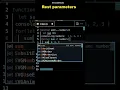 Rest Parameters in Javascript Javascript interview questions