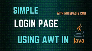 Login Page using AWT in JAVA