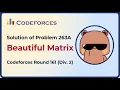 Codeforces Solution Problem 263A Beautiful Matrix Codeforces Round 161 Div 2