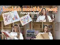 bookish monthly reset (november) ☁️⭐️☕️ october wrap up, book journal updates \u0026 book unboxing