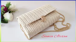 Canvas Bag شنطة ببلاستيك الكنفاه Bolso De Ganchillo вязаная сумка Tığ Işi çanta شنطة كروشيه 