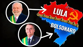 E se DIVIDIR o BRASIL em ESQUERDA E DIREITA? (simulação real)