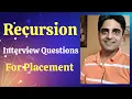 Top Recursion Interview Questions Answers in Java for Freshers Experienced - Campus Placement