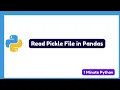 How to Read Pickle File in Pandas Python