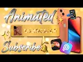 HOW TO MAKE A CUTE ANIMATED SUBSCRIBE BUTTON WITH SOUND EFFECT ON YOUR IPHONE FOR FREE🔥✨