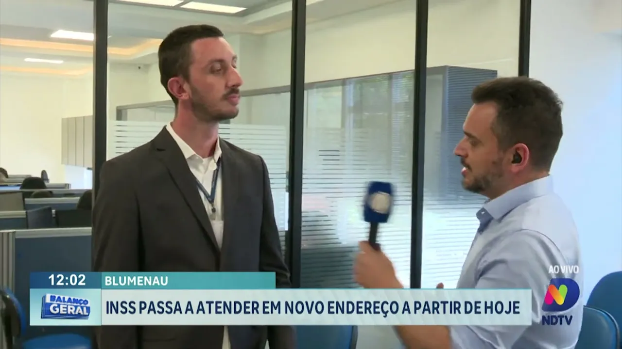 INSS passa a atender em novo endereço a partir de hoje em Blumenau