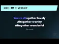 Hillsong - Here I Am to Worship - PIANO instrumental with LYRICS