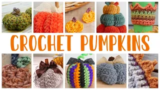 Cute CROCHET Pumpkins! (10 Adorable Patterns for FALL!)