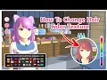 New Update Changing hair color texture like Yandere Tutorial Sakura School Simulator