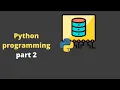 Python for data science - part 2