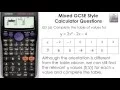 Complete A Table Graph Using TABLE Mode on Casio Calculator GCSE maths fx-83GT fx85GT