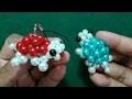 kunci kura-kura manik-manik turtle beads keychain beads animal pelangi shop