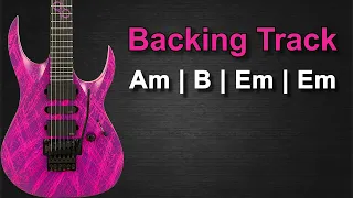 Hard Rock Guitar Backing Track in E Harmonic Minor 121 BPM