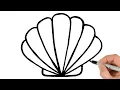 How to Draw a Shell Super Easy Step-by-Step Tutorial
