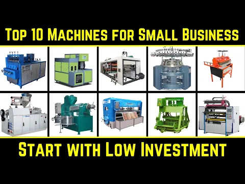 Download MP3 Top 10 Machines for Small Business with Low Investment