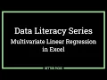 Data Literacy Series Step 6 BUILDING A SPORTS ANALYTICS MODEL with MULTIVARIATE REGRESSION in Excel